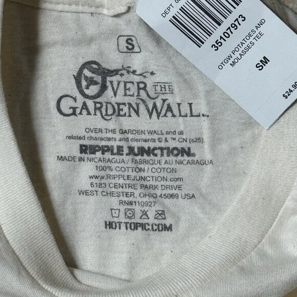 Over The Garden Wall Potatoes & Molasses T-Shirt SMALL New With Tag - Picture 6 of 6